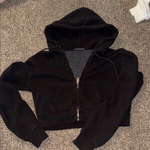 Women's Black Hoodie Jacket